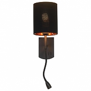 Бра с подсветкой Omnilux Ocricchio OML-62711-02 цвет плафона/подвески Черный, цвет арматуры Черный