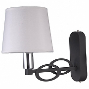 Бра Omnilux Reggello OML-64901-01 цвет плафона/подвески Белый, цвет арматуры Хром, Черный