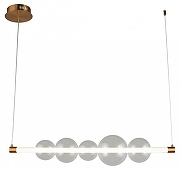 Подвесной светильник Omnilux Abbazia OML-65903-05 цвет плафона/подвески Прозрачный, цвет арматуры Латунь-1