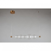 Подвесной светильник Omnilux Abbazia OML-65903-05 цвет плафона/подвески Прозрачный, цвет арматуры Латунь-3