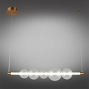 Подвесной светильник Omnilux Abbazia OML-65903-05 цвет плафона/подвески Прозрачный, цвет арматуры Латунь-10