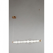 Подвесной светильник Omnilux Abbazia OML-65903-08 цвет плафона/подвески Прозрачный, цвет арматуры Латунь-3