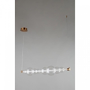 Подвесной светильник Omnilux Abbazia OML-65903-08 цвет плафона/подвески Прозрачный, цвет арматуры Латунь-4