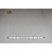 Подвесной светильник Omnilux Abbazia OML-65903-08 цвет плафона/подвески Прозрачный, цвет арматуры Латунь-5