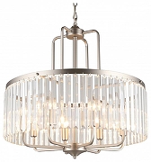 Подвесной светильник Omnilux Borno OML-66013-08 цвет плафона/подвески Прозрачный, цвет арматуры Никель