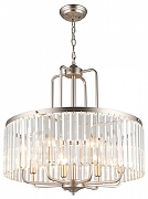 Подвесной светильник Omnilux Borno OML-66013-08 цвет плафона/подвески Прозрачный, цвет арматуры Никель-1