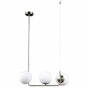 Подвесной светильник Omnilux Avetrana OML-66603-03 цвет плафона/подвески Белый, цвет арматуры Бронза-1