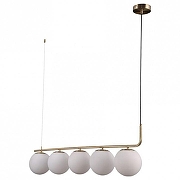 Подвесной светильник Omnilux Avetrana OML-66613-05 цвет плафона/подвески Белый, цвет арматуры Бронза-1