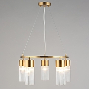 Подвесной светильник Omnilux Cesana OML-67103-05 цвет плафона/подвески Прозрачный, цвет арматуры Бронза-3