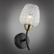 Бра Omnilux Pavarolo OML-67801-01 цвет плафона/подвески Прозрачный, цвет арматуры Черный-7