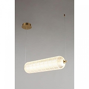 Подвесной светильник Omnilux Cedrello OML-68803-01 цвет плафона/подвески Прозрачный, цвет арматуры Латунь-2