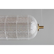 Подвесной светильник Omnilux Cedrello OML-68803-01 цвет плафона/подвески Прозрачный, цвет арматуры Латунь-8