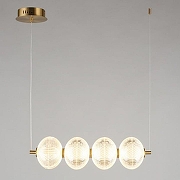 Подвесной светильник Omnilux Cedrello OML-68803-04 цвет плафона/подвески Прозрачный, цвет арматуры Латунь-2