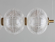 Подвесной светильник Omnilux Cedrello OML-68803-06 цвет плафона/подвески Прозрачный, цвет арматуры Латунь-7