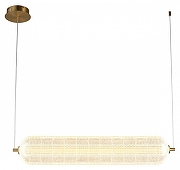 Подвесной светильник Omnilux Cedrello OML-68813-01 цвет плафона/подвески Прозрачный, цвет арматуры Латунь-1