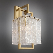 Бра Omnilux Niceto OML-68901-01 цвет плафона/подвески Прозрачный, цвет арматуры Латунь-1