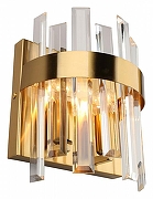 Накладной светильник Omnilux Oriolo OML-69401-02 цвет плафона/подвески Прозрачный, цвет арматуры Бронза