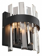 Накладной светильник Omnilux Oriolo OML-69411-02 цвет плафона/подвески Прозрачный, цвет арматуры Черный