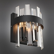 Накладной светильник Omnilux Oriolo OML-69411-02 цвет плафона/подвески Прозрачный, цвет арматуры Черный-1