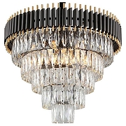 Подвесной светильник Omnilux Corleone OML-69803-15 цвет плафона/подвески Прозрачный, цвет арматуры Черный