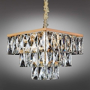 Подвесной светильник Omnilux Arenella OML-72603-06 цвет плафона/подвески Прозрачный, цвет арматуры Золото-1