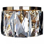 Бра Omnilux Volpedo OML-72901-02 цвет плафона/подвески Прозрачный, цвет арматуры Золото