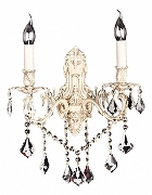 Бра Omnilux Taranto OML-74401-02 цвет плафона/подвески Прозрачный, цвет арматуры Бежевый