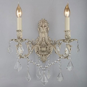 Бра Omnilux Taranto OML-74401-02 цвет плафона/подвески Прозрачный, цвет арматуры Бежевый-1