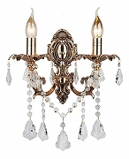 Бра Omnilux Grosseto OML-77721-02 цвет плафона/подвески Прозрачный, цвет арматуры Золото