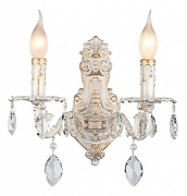 Бра Omnilux Martina OML-79001-02 цвет плафона/подвески Прозрачный, цвет арматуры Белый, Золото