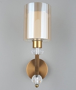 Бра Omnilux Maranello OML-80001-01 цвет плафона/подвески Белый, Прозрачный, цвет арматуры Золото, Прозрачный-2