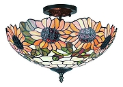 Светильник на штанге Omnilux Algoz OML-80407-03 цвет плафона/подвески Разноцветный, цвет арматуры Бронза