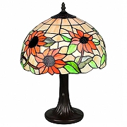 Настольная лампа Omnilux Avintes OML-80704-01 цвет плафона/подвески Разноцветный, цвет арматуры Бронза