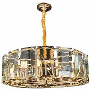 Подвесной светильник Omnilux Noventa OML-81503-10 цвет плафона/подвески Прозрачный, цвет арматуры Золото-1