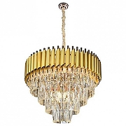 Подвесной светильник Omnilux Fontevivo OML-81903-12 цвет плафона/подвески Прозрачный, цвет арматуры Золото-1