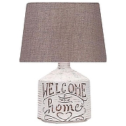 Настольная лампа Omnilux Omois OML-82004-01 цвет плафона/подвески Серый, цвет арматуры Белый, Золото