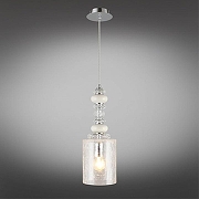 Подвесной светильник Omnilux Aviano OML-84606-01 цвет плафона/подвески Прозрачный, цвет арматуры Хром-2