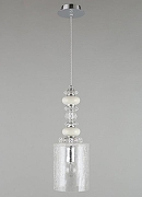 Подвесной светильник Omnilux Aviano OML-84606-01 цвет плафона/подвески Прозрачный, цвет арматуры Хром-5