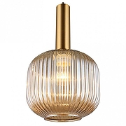 Подвесной светильник Omnilux Terrenove OML-99406-01 цвет плафона/подвески Оранжевый, цвет арматуры Бронза