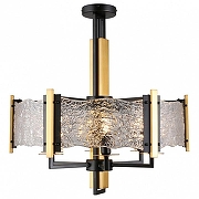 Светильник на штанге Omnilux Onte OML-99703-06 цвет плафона/подвески Прозрачный, цвет арматуры Черный