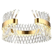 Подвесной светильник Omnilux Strasatti OML-99903-62 цвет плафона/подвески Прозрачный, цвет арматуры Бронза