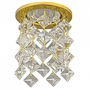 Встраиваемый светильник Dio D’Arte Osimo Gold Osimo GU10.5.14.8.103 G цвет плафона/подвески Прозрачный, цвет арматуры Золото