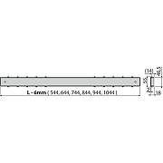 Решетка для душевого лотка Alcaplast TILE-650 Полая под плитку-1