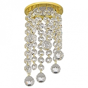 Встраиваемый светильник Dio D’Arte Osimo Gold Osimo GU10.5.14.8.115 G цвет плафона/подвески Прозрачный, цвет арматуры Золото