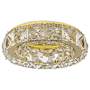 Встраиваемый светильник Dio D’Arte Osimo Gold Osimo GU10.5.14.9.100 G цвет плафона/подвески Прозрачный, цвет арматуры Золото