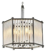 Подвесной светильник iLamp Rich P9509-4 NIC цвет плафона/подвески Прозрачный, цвет арматуры Никель