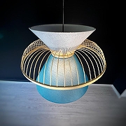 Подвесной светильник Imperiumloft Pella B pella01 цвет плафона/подвески Белый, Синий, цвет арматуры Белый-5