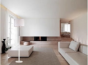 Торшер Lucia Tucci Pelle Bianca 2 Pelle Bianca F2010.1 цвет плафона/подвески Белый, цвет арматуры Бежевый, Хром-1