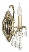 Бра Arti Lampadari Pisani Pisani E 2.1.1.501 G цвет плафона/подвески Прозрачный, цвет арматуры Золото