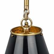 Подвесной светильник Covali PL-37024 цвет плафона/подвески Черный, Золото, цвет арматуры Латунь-2